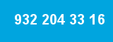 932 204 33 16 932 204 33 16